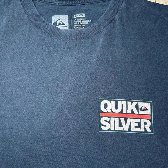 Vintage Quiksilver T Shirt Distressed Size Large - Picture 3 of 10